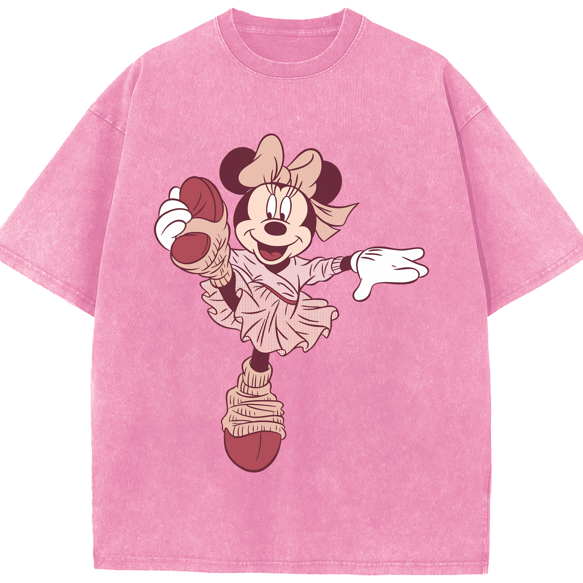（画像用） ミッキーマウス Mickey Mouse 綿100% ヴィンテージ風 半袖Tシャツ（フロントプリント）
